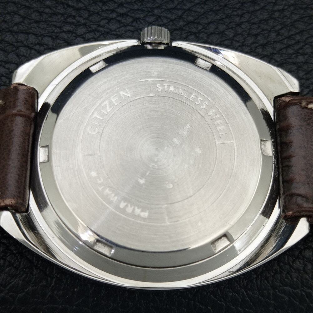 Vintage 1983 Citizen Manual Wound Mens Silver Watch & Silver Accents - Picture 8 of 9